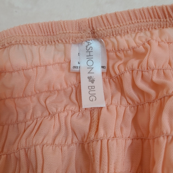 VTG Fashion Bug Frilly Ruffle Booty Short Panty Size Lg Peach - Picture 5 of 6